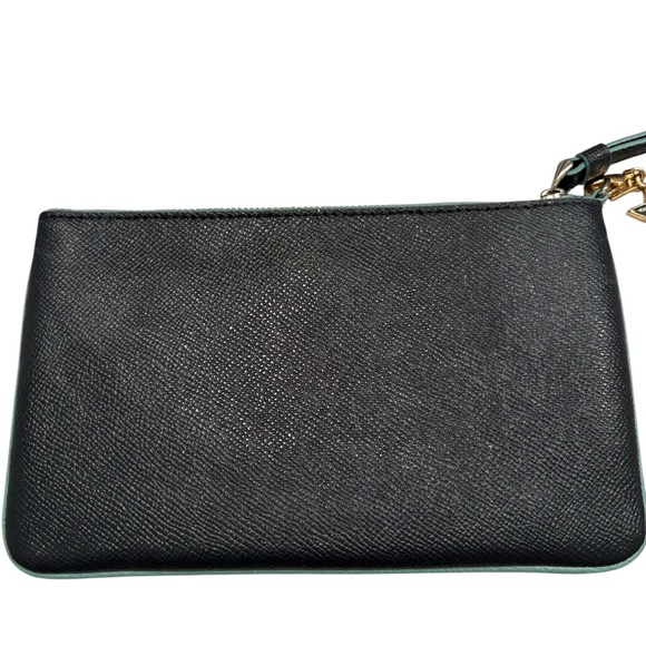 Coach Midnight Navy Wristlet with Charm - Picture 9 of 12